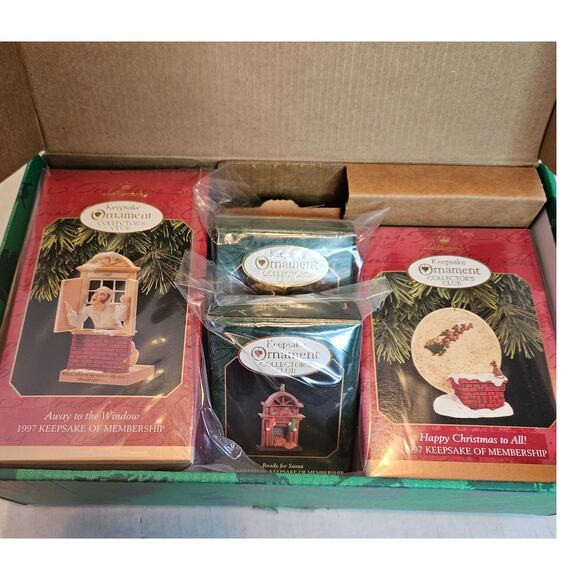 Hallmark 1997 Collector's Club Membership Kit set of 4 NEW The Night Before Xmas - Picture 1 of 7